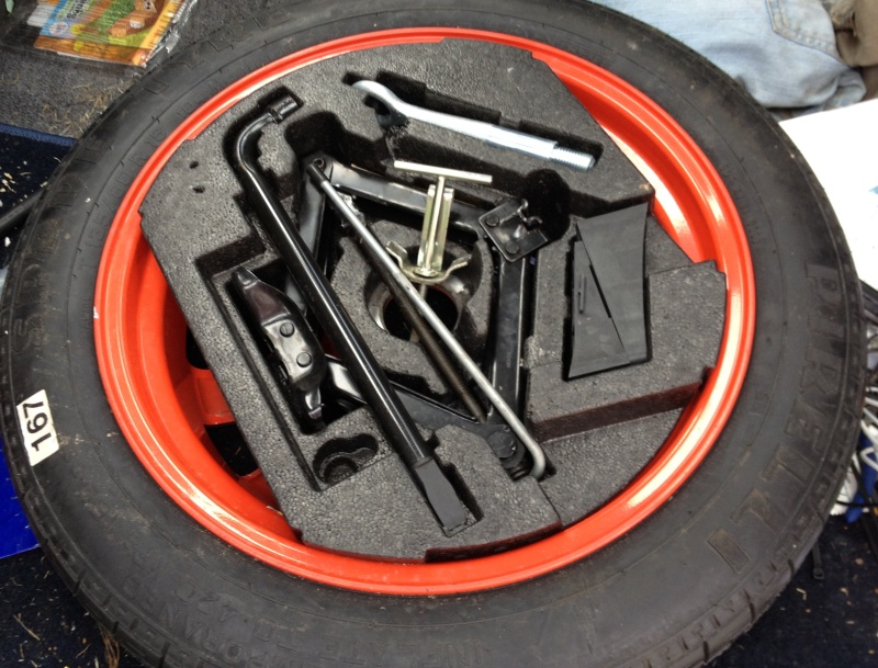changing tire tools