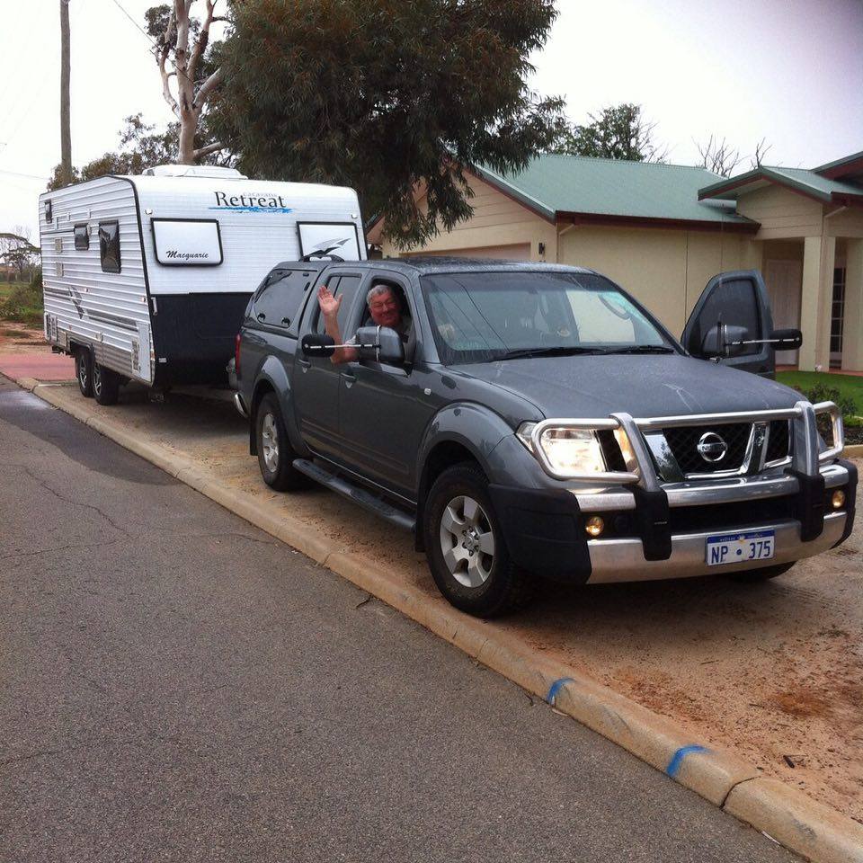 retired person caravanning