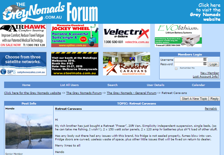 Grey Nomads forum