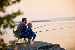 How Keep Kids Occupied While Camping go fishing