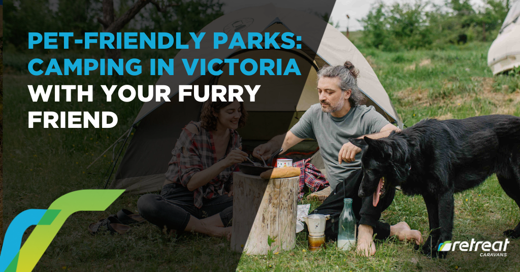 Pet-friendly caravan park featuring fenced dog play area and amenities.