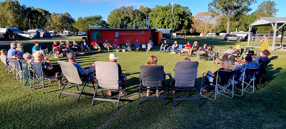Retreat Caravan owners at the Finch Hatton gathering